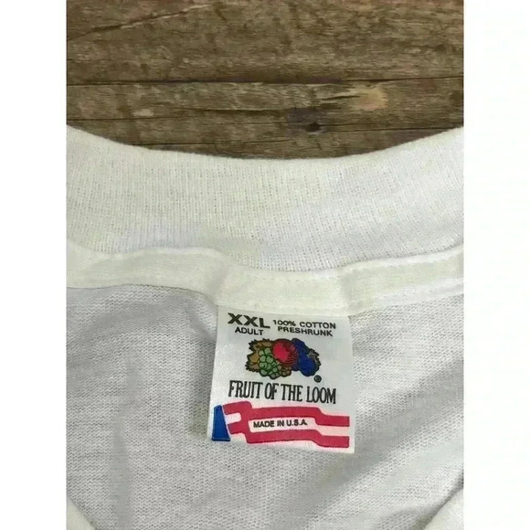 Vtg 1996 Terry Labonte Nascar Fruit of The Loom T-Shirt Single Stitch XXL White - Picture 4 of 13